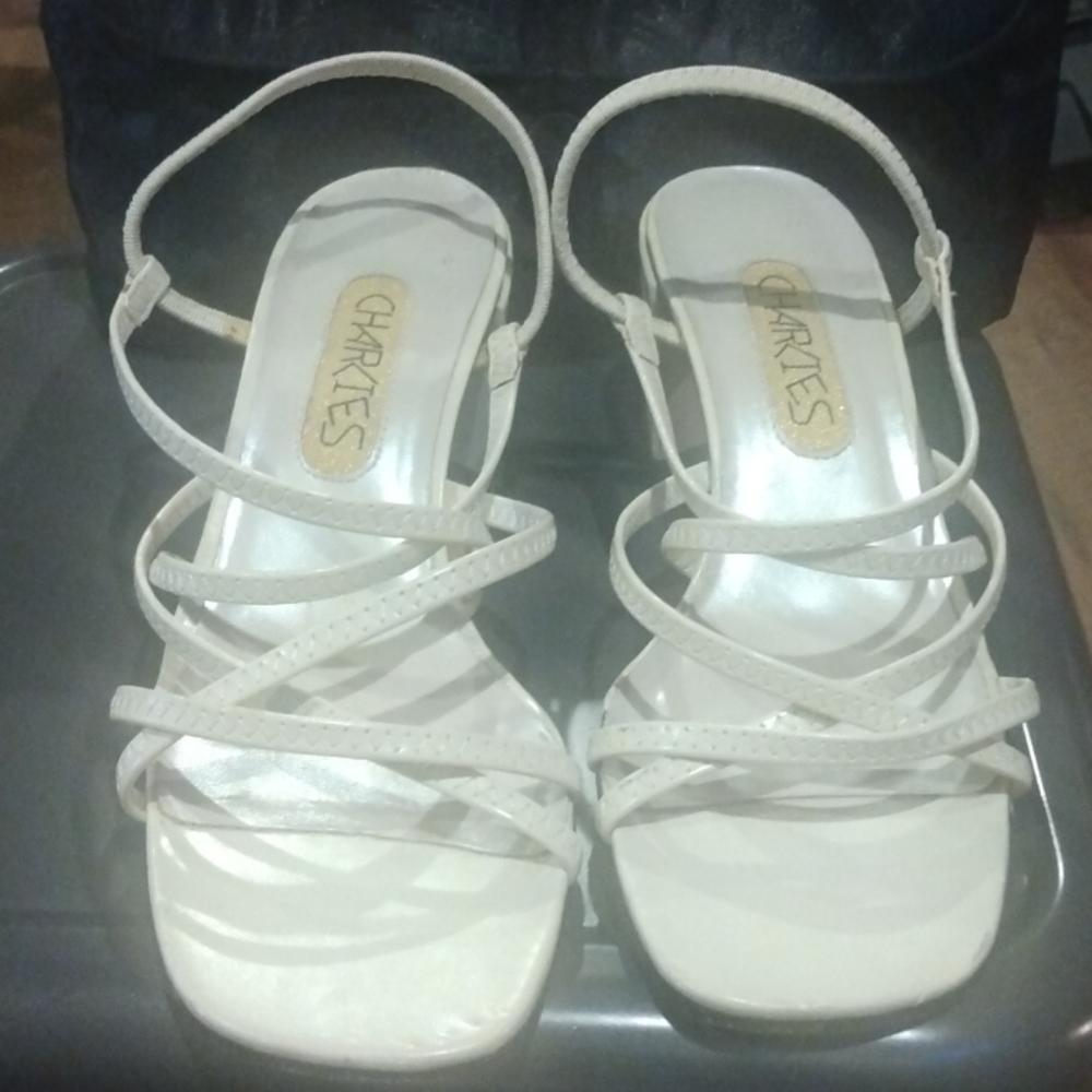 Vintage Charlies Strappy Box Square Toe Heel Shoes